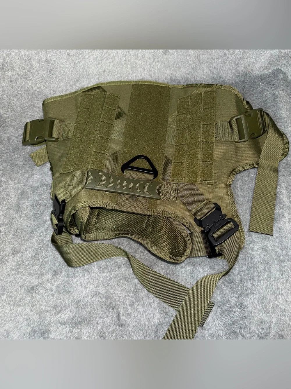 Tactical Dog Vest Gree US Working Dog  Harness with Handle No-pull Large
